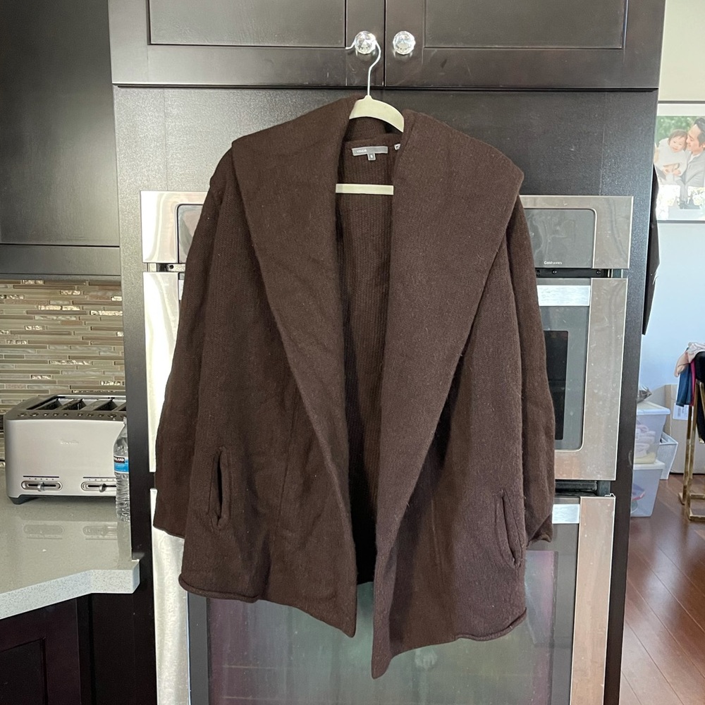 Vince Shawl Collar Sweater Coat S